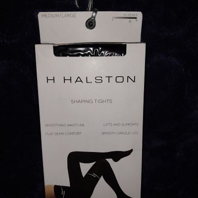 H Halston Women's Shaping Tights Size Medium/Large  (Black)